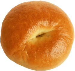 キャラメルナッツとチョコベーグル